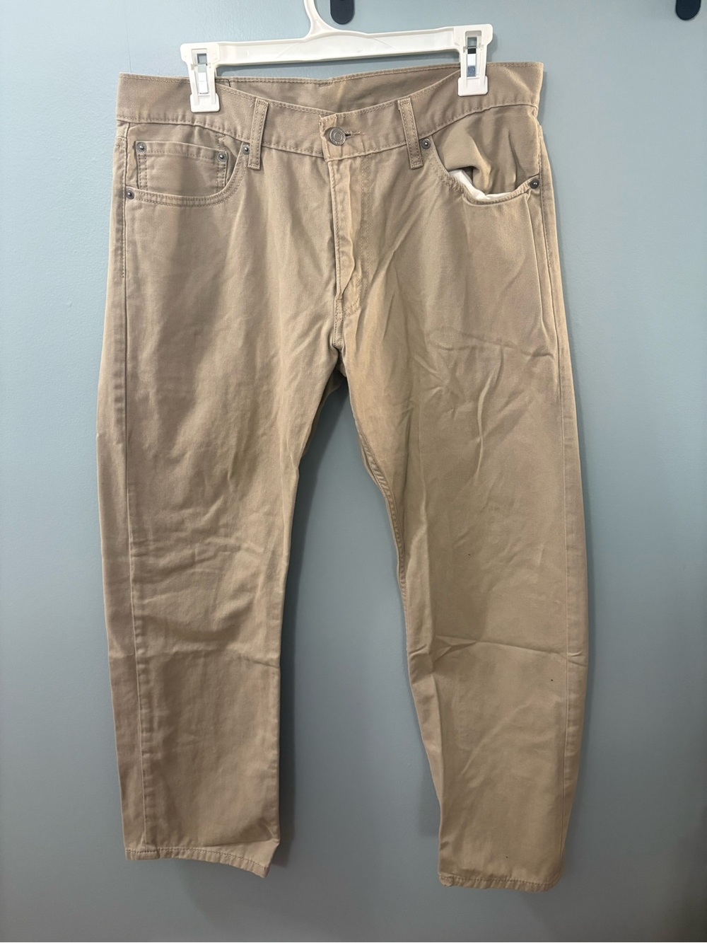 Levi's 514 Straight Khaki Pants - Light Tan